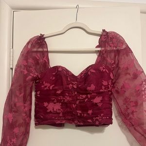 Crop Pink Shirt